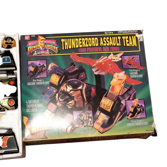Vintage 1994 Bandai Power Rangers Deluxe Thunderzord Assault Team - Picture 3 of 8